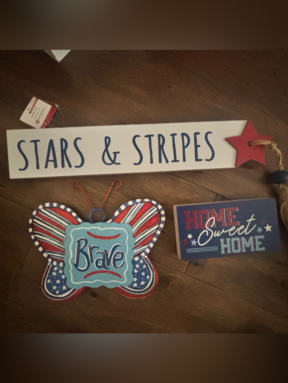 Celebrate It Patriotic Stars & Stripes Wall Trio - Red, White, Blue